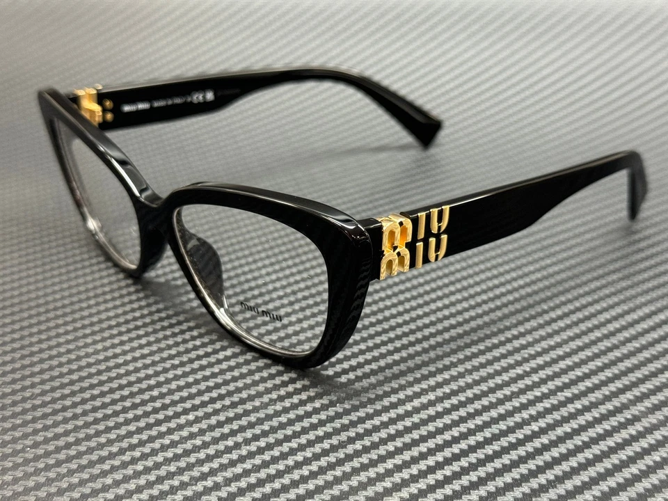 MIU MIU MU 05VV 1AB1O1 Black Women's 55 mm Eyeglasses