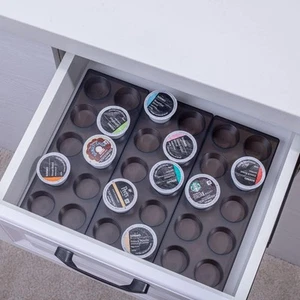 Coffee Pod Storage Organizer for Kitchen Drawer Holders 20pods, Brown-20pods - Picture 1 of 7