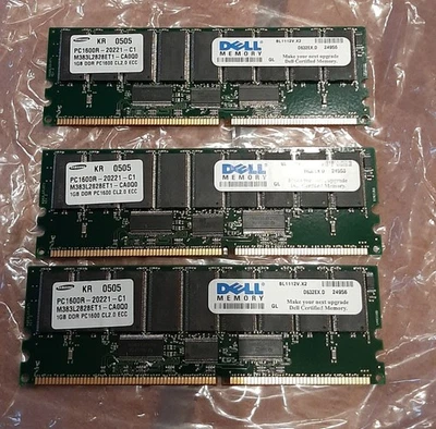 Dell PC1600R-20221-C1 1GB DDR (3 modules) - Image 1 of 3