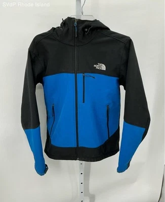 Chaqueta de caparazón blando con capucha azul y negra The North Face - Talla S Foto 1 de 3