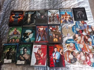Huge Super Hero DVD Bluray Lot Smallville Xmen Fantastic 4 (30 Discs) - Picture 1 of 5