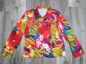 Erin by Erin London Jacke bunte Blumen mehrfarbig Petite Medium Boho   - Bild 1 von 6