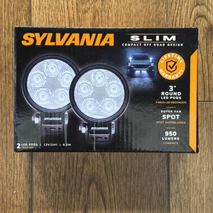 SYLVANIA Slim 3" Inch Round LED Light Pod Spot Light 950 Lumens New #BT - Picture 1 of 1