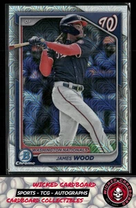 James Wood 2024 Bowman Chrome Prospects Mojo Refractors #BCP-216 Nationals - Bild 1 von 2