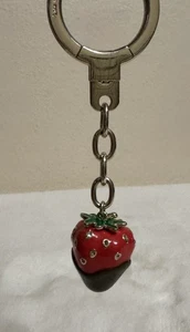 Kate Spade New York x Target - blaue Erdbeere Taschenanhänger Schlüsselanhänger - Neu mit Etikett - Bild 1 von 8