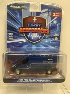 1:64 Greenlight First Responders S2 -2020 Ford Transit LWB High Roof #67060 - Picture 1 of 8