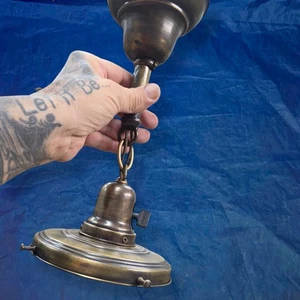 Antique Brass Pendant Light Fixture - Picture 1 of 1