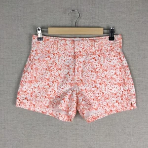 Pantalones cortos para mujer Gap City 2 rosa coral floral chino entrepierna de 3 - Imagen 1 de 8