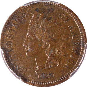 1872 Indian Cent PCGS XF40 Superb Eye Appeal Strong Strike - Picture 1 of 4