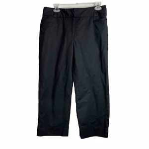 Apt 9 Maxwell Womens Black Dress Pants Size 10 Flat Front Straight - Picture 1 of 4
