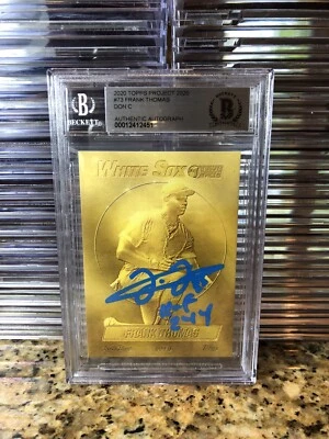 Frank Thomas Signed Topps Project 2020 Don C Card Beckett Grade 10 Auto RARE 1 - Image 1 of 2