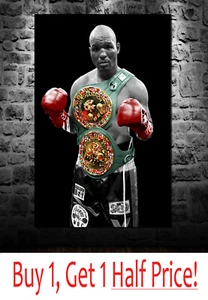BERNARD HOPKINS CANVAS WALL ART PICTURE PRINT - FRAMED *Ready To Hang* - Picture 1 of 5