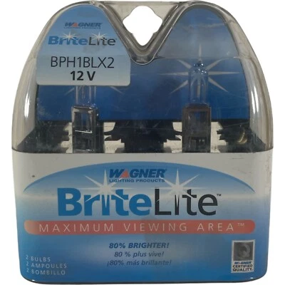Paquete de 2 faros halógenos delanteros de haz alto bajo Wagner BPH1BLX2 BriteLite H1 Foto 1 de 4