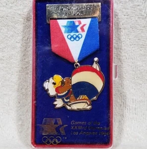 PIN XXIII de cinta de yate Sam The Eagle de los Juegos Olímpicos de Los Ángeles 1984 clase mundial - Imagen 1 de 12