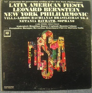 Latin American Fiesta Leonard Bernstein New York Philharmonic Record Album LP - Picture 1 of 4