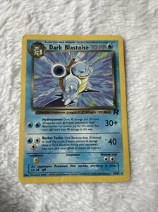 Dark Blastoise 20/82 Non Holo WOTC TCG Pokemon Team Rocket LP - Picture 1 of 3