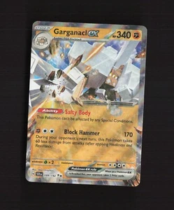 Tarjeta Pokémon Holográfica Doble Corona Estelar Garganacl ex 089/142 Rara - Imagen 1 de 3