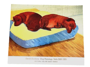 David Hockney Dachshunds, Stanley and Boodge Dog poster 1995 - Picture 1 of 1
