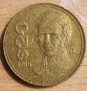 1988 Mexico G. Victoria- 20 Pesos Coin - Eagle and Snake #8006 - Picture 1 of 4