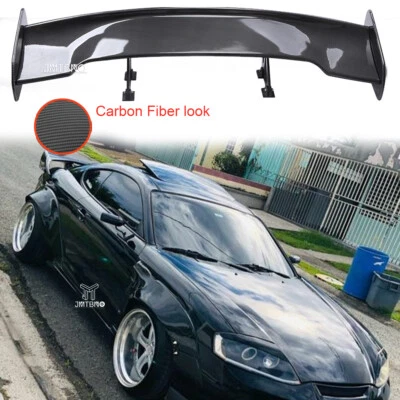 47" Carbon Fiber Car Rear Trunk Spoilers Wing Lip For Hyundai Tiburon GT SE GS - Image 1 of 4