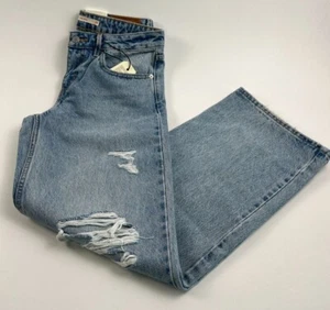 Levi's Premium Women Low Loose Straight Wide Leg Zip Fly Jeans  Blue 27x30  NWT - Picture 1 of 15