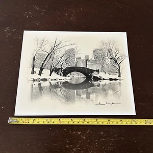 IMAGEN AUTÉNTICA DE COLECCIÓN AUTÉNTICA FIRMADA POR ARTISTA DESCONOCIDO DE NUEVA YORK - Imagen 1 de 5