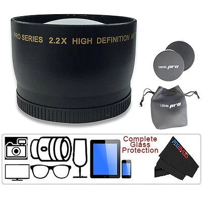 I3ePro 58MM 2.2X Telephoto Zoom Lens for Canon EOS Rebel T6i T6s T5i T5 T4i T3i - Image 1 of 2