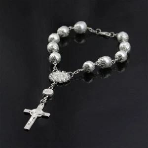 Car Hanging Charm Imitation Pearl Cross Car Rear View Mirror Hanging KoDnj - Picture 1 of 11