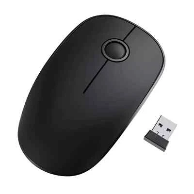 Victsing V8 Wireless Mouse 2.4G Slim Cordless Mice Optical Scroll PC Laptop Mac - Image 1 of 4