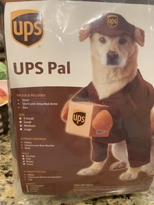 UPS Pal Driver Brown Delivery Cute Fancy Dress Up Halloween Pet Dog Cat Costume - Picture 1 of 1