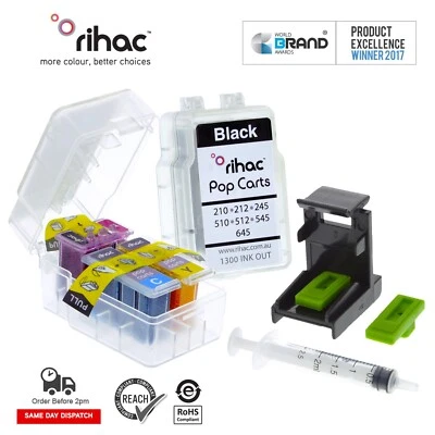 Rihac Tri Cart Refill Pop Cart DIY Inserts for Canon printers PG245 CL246 MG2460 - Image 1 of 4