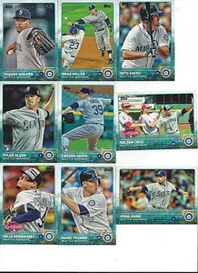 2015 Topps Update Seattle Mariners Team Set Tyler Olsen Felix Hernandez Cruz 9 - Imagen 1 de 1