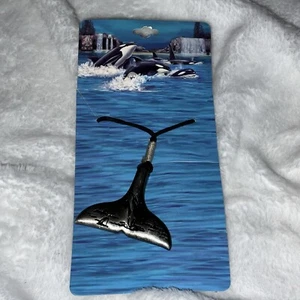 SEAWORLD WHALE TAIL NECKLACE WITH CORD BRAND NEW - Picture 1 of 14