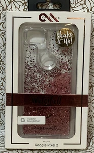 📀 Case-Mate Waterfall Liquid Glitter Case for Google Pixel 2 - Rose Gold - Picture 1 of 2