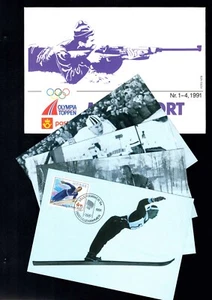 Noruega - Sellos deportivos 1991, números 1 a 4 (J-300) - Imagen 1 de 1