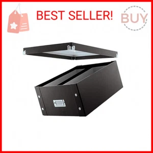CD & DVD Storage Box - 2 Pack - Double Wide 6.1 x 10.5 x 14 Inch Disc Holders wi - Picture 1 of 1