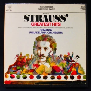 STRAUSS~Strauss' Greatest Hits~Reel To Reel Tape~COLUMBIA #MQ1102~4 Track~7 1/2" - Imagen 1 de 3