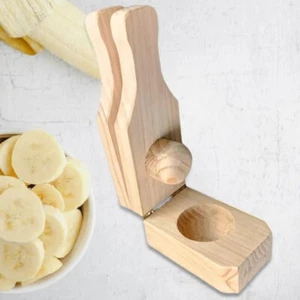 2 in 1 Tostonera Wooden Banana Press Tools Durable Plantain Smasher Cuba - Picture 1 of 12