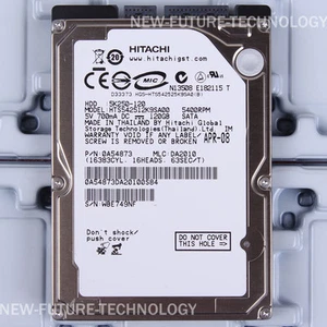 HITACHI (HTS542512K9SA00) 120 GB HDD 2.5" 8 MB 5400 RPM SATA Laptop Hard Disk - Picture 1 of 2
