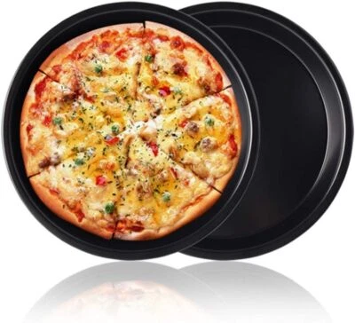 7 Zoll Antihaft Pizzablech Pizza Backblech Runde Pie Pan Ofen Pizza Tablett - Bild 1 von 4
