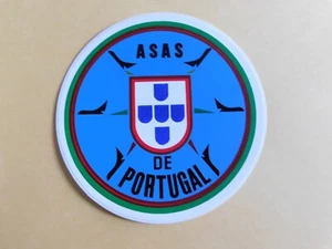 AUTHENTIQUE STICKER ASAS DE PORTUGAL AVION AUTOCOLLANT ARMEE DE L AIR - Foto 1 di 1