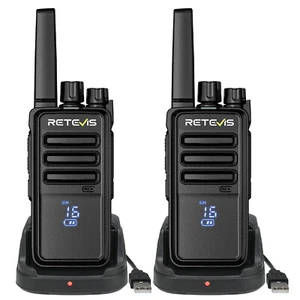 Retevis RT68H Hidden Display FRS VOX Type-c Portable Two Way Radio (2 Pack) - Picture 1 of 16