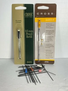 CROSS PENCIL LEADS & ERASERS 0.5mm 0.7mm 0.9mm / 0.5mm Cartridge & 0.7 Switch-It - Foto 1 di 29