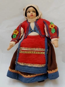 Bambola Costume Lenci in Feltro 7 in Vintage Originale Ragazza Italia - Foto 1 di 13