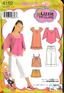 Simplicity 4162 Girls Dress Top Pants Sewing Pattern Size 8 10 12 14 16 - Picture 1 of 3