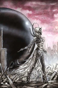LEAGUE OF ELDER  "Ethylrelda of Waam" Original PUBLISHED ILLUSTRATION - Picture 1 of 2