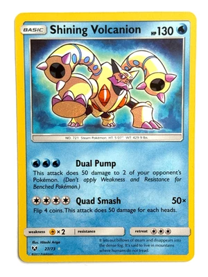 Pokémon TCG Shining Volcanion 27/73 Shiny Holo Rare Shining Legends - Image 1 of 2