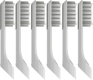 Confezione 6 Testine di Ricambio Compatibili per Spazzolino Elettrico Quip - Bianco - Foto 1 di 7