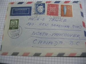 luftpostbrief nach Vancouver 1964 - Bild 1 von 1