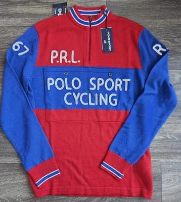 NWT Polo Ralph Lauren Polo Sport Tour De France Cycling Sweater Mens Sz Small - Image 1 of 4